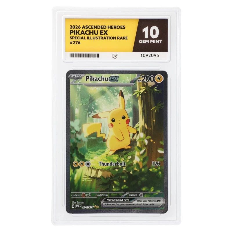 Pokemon - Ascended Heroes - Pikachu ex 276/217 - ACE 10 GEM MINT – Photo 1