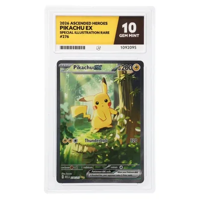 Pokemon - Ascended Heroes - Pikachu ex 276/217 - ACE 10 GEM MINT